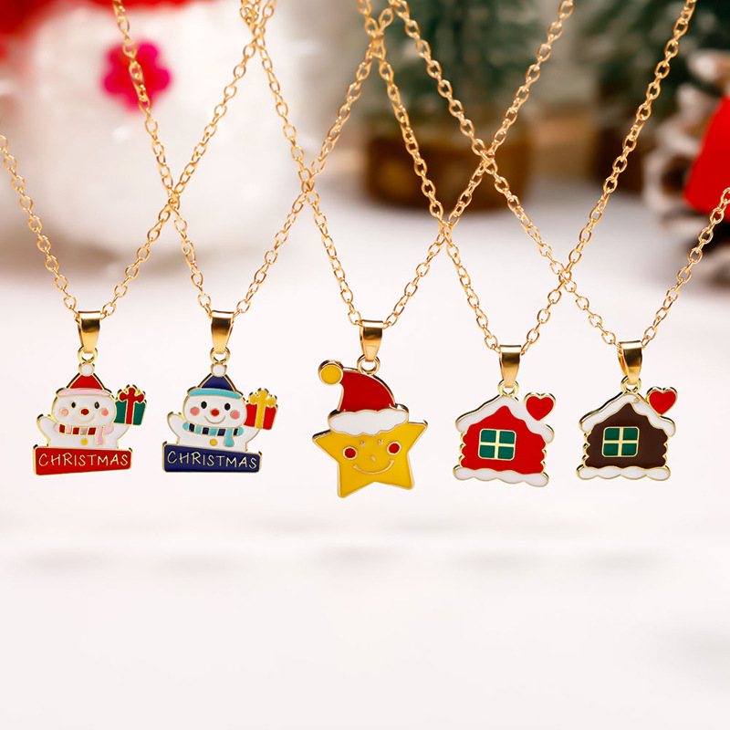 Christmas Tree Pendant Necklace for Women, Cute Holiday Jewelry Gift